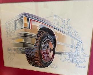 Some of the incredible commercial art work done by our client’s father