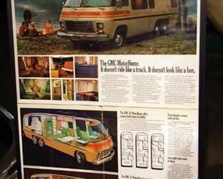 Some of the incredible commercial art work done by our client’s father, this was used for the 1977 GMC MotorHome!