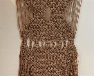 Vintage jute macrame 