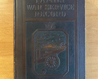 Antique “Family War Service Record” book, unused!