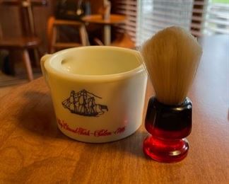 Vintage Old Spice shaving mug and brush