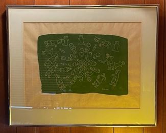 Eskimo Western Arctic 1970 “After The Hunt” signed Litho by Mark Emerak, purchased at the former Raven Gallery, Minneapolis in 1970