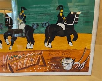 Mid Century Original Litho by Raoul Dufy titled, “Tapisserie de Haute Lisse”. 