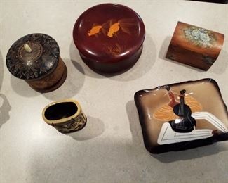 Oriental trinket boxes
