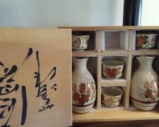 Oriental, saki set