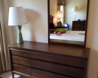 Mid century dresser with mirror