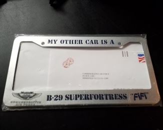 B-29 license plate