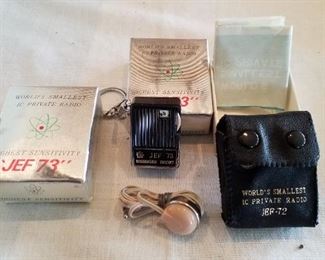 2 of the world's smallest IC private radios. With speakers