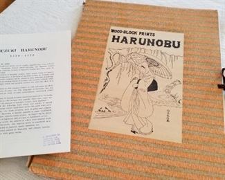 Woodblock prints Harunobu