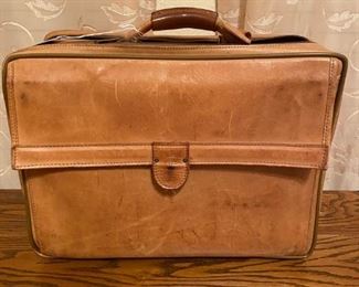 leather suitcase