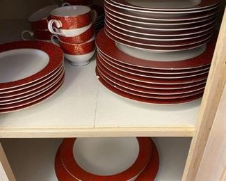 Mikasa china Parchment Red