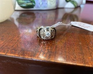 Masonic 32nd Men's Ring - 14K GOLD w/ Diamonds
