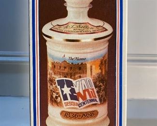 Vintage 1986 NEVER OPENED WL Weller Official The Alamo Sesquicentennial Commemorative Decanter 