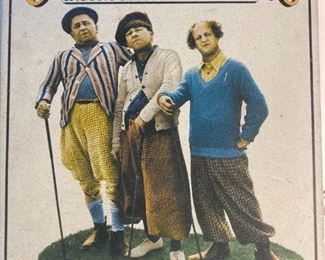 3 STOOGES-GOLF MASTERS TURN YOUR BOIGIES INTO BOIDIES METAL SIGN