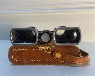 Vintage Ofuna Binoculars 3x10 w/ Leather Case 