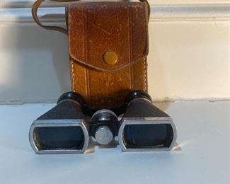 Vintage Ofuna Binoculars 3x10 w/ Leather Case