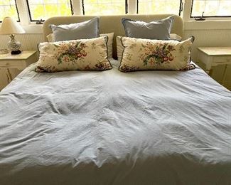 Upholstered King Headboard (Mattress & Box spring Included)