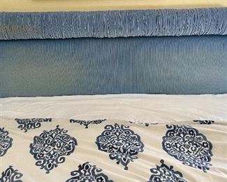 King velour upholstered HB only - ( no box spring or mattress )
