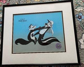 1998 Warner Brothers Pepe Le Pew  "Cheek to Sheik"  Holograph Sericel  #01832 from  Different Angles                   5000 Created