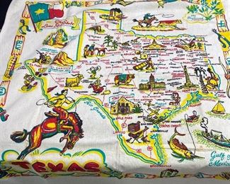40's Texas Square Tablecloth