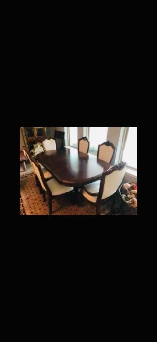 Dining Table/Six Chairs