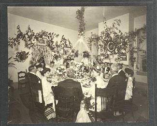 Vintage Wedding Party Photo