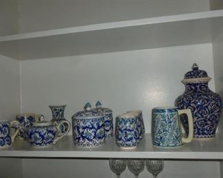 Lots of blue & white