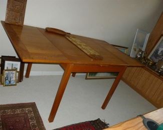 teakwood drop-side table