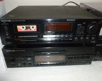 Onkyo tape deck & cd player