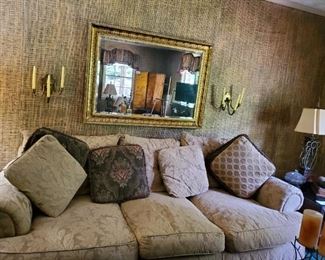 Nice neutral colored sofa