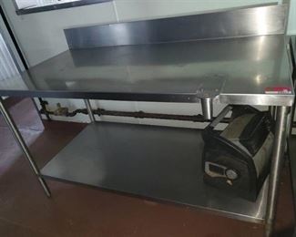 5ft Stainless Prep Table
