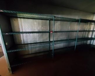 (3) 6ft Green Metro Racks