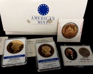 39 Presidents, George Washington coins Liberty Head replica coins