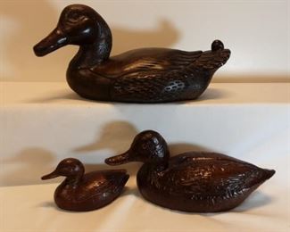 Carved wooden ducks from Amana, Iowa