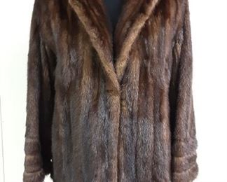 Dark mink fur coat by Marshall Swift Mason City, Iowa