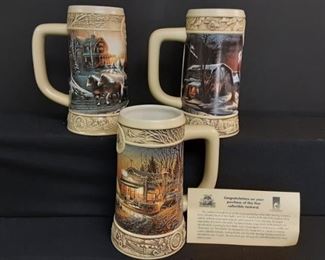 Duck Unlimited Miller beer steins tankard, art by Terry Redlin