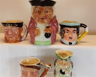 English made character jugs