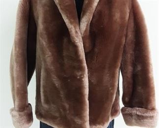 faux fur coat by Jeanie May brand Marshall  Swift Furs Mason City Iowa