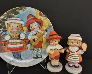 Goebel W Germany 1981 Dolly Dingle Series w collector plate