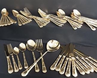 Gold flatware made in China