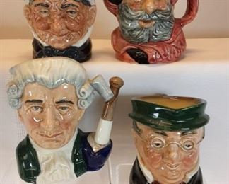 Royal Doulton made in England character jugs