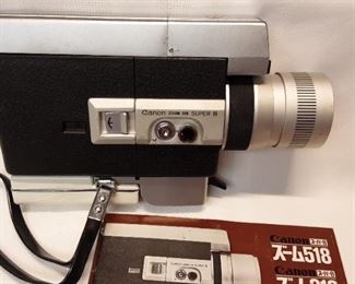 Vtg Canon zoom 518 Super 8 movie camera case