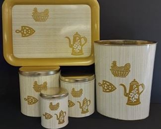 Vtg Decoware USA kitchen set