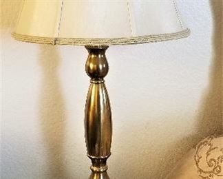 Vintage brass table lamp. Brass is in!