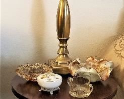 Vintage round small side table. 