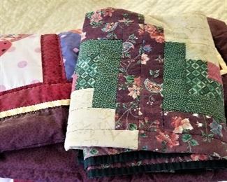 Vintage quilts and lots of textiles.