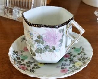 Mid-century modern cup and saucer. 