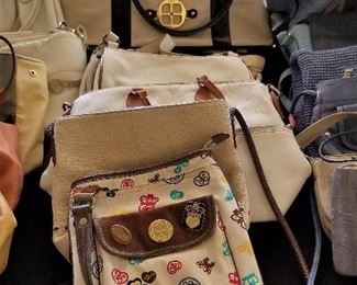 Lots of purses. Tables of them!