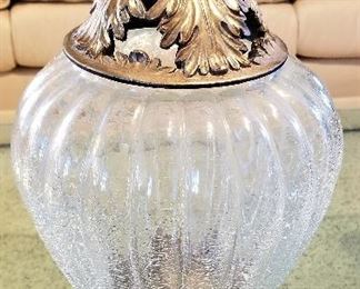 Modern glass decor. Great for a mid-century modern or even an art deco decor piece.