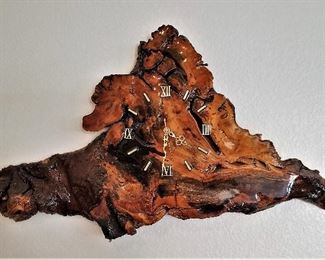 Rustic driftwood clock